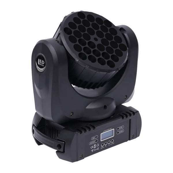 Faisceau à tête mobile 36x3W RGBW LED, lumière de lavage de scène Disco DJ, éclairage à effet de canal DMX