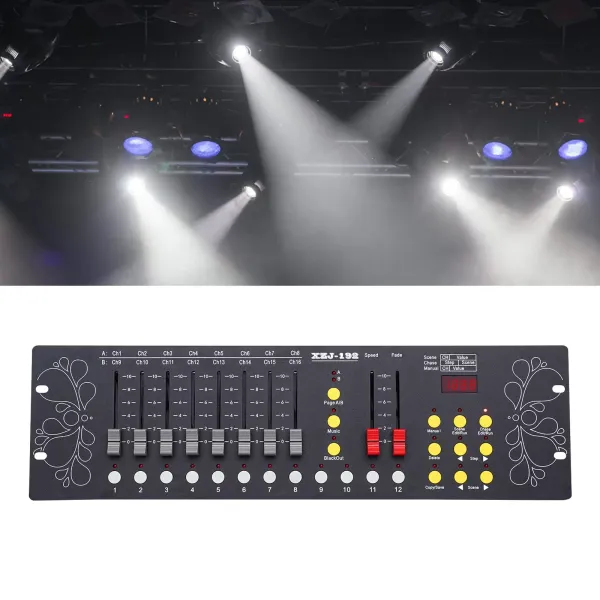 Contrôleur DMX, console DMX, programme de contrôleur d'éclairage de scène DMX Premium, console d'éclairage facile
