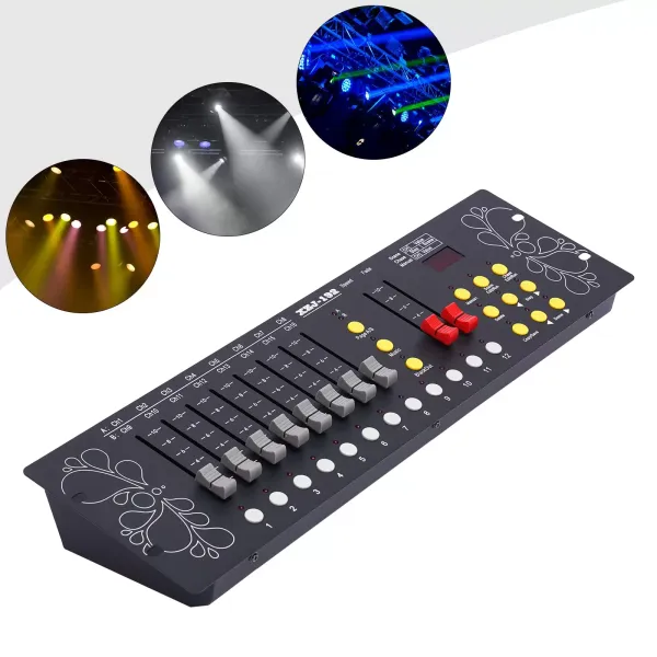 Contrôleur DMX, console DMX, programme de contrôleur d'éclairage de scène DMX Premium, console d'éclairage facile
