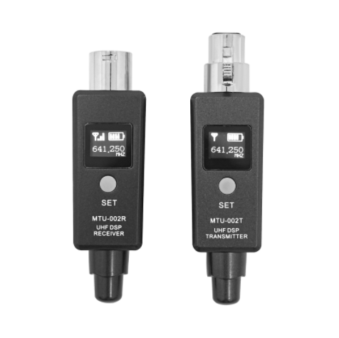 Émetteur et récepteur de microphone sans fil UHF