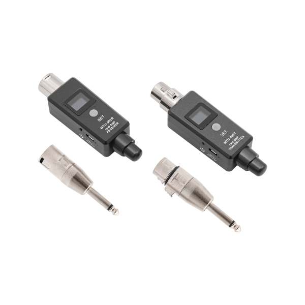 Émetteur et récepteur de microphone sans fil UHF pour microphones dynamiques, mélangeurs et systèmes de renforcement du son