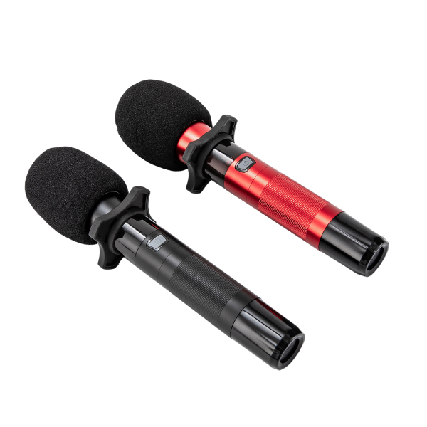 Microphone sans fil, microphones vocaux et récepteur avec 25 canaux, microphone sans fil pour karaoké chant mariage DJ fête discours église classe