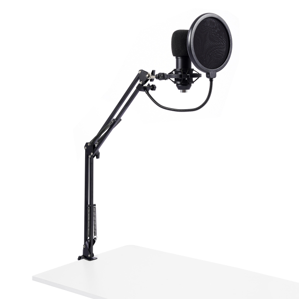 Microphone Podcast avec changeur de voix, microphone à condensateur pour studio d'enregistrement pour voix, PC, TikTok, YouTube