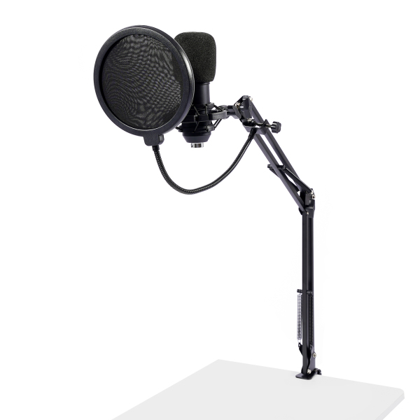 Microphone Podcast avec changeur de voix, microphone à condensateur pour studio d'enregistrement pour voix, PC, TikTok, YouTube