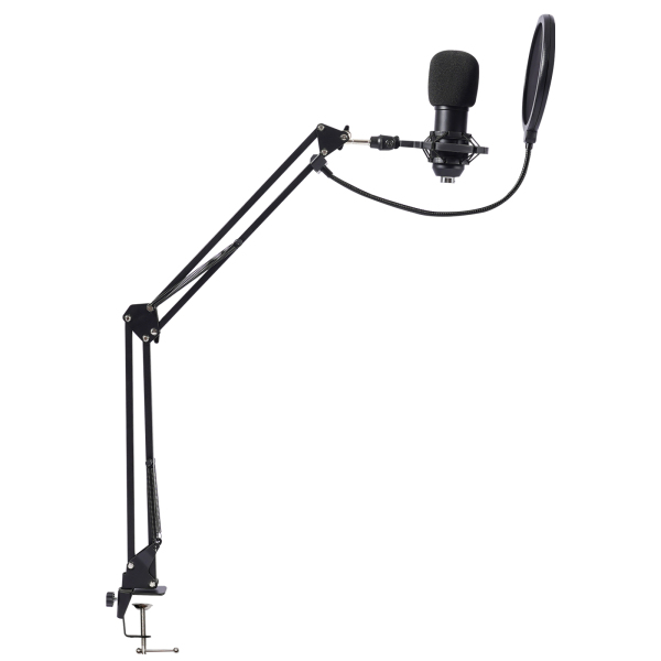 Microphone Podcast avec changeur de voix, microphone à condensateur pour studio d'enregistrement pour voix, PC, TikTok, YouTube