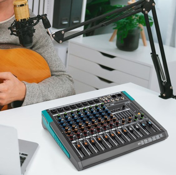 Mélangeur audio professionnel, mélangeur audio 8 canaux