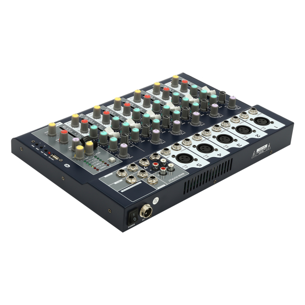 Mélangeur de son professionnel à 7 canaux, mélangeur Audio, Console de son à 7 canaux