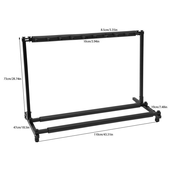 Support de guitare universel 9 positions pliable avec rembourrage et manchon éponge pour guitare, acoustique, basse, guitare western
