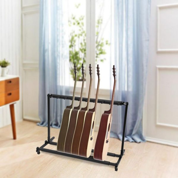 Support de guitare universel 9 positions pliable avec rembourrage et manchon éponge pour guitare, acoustique, basse, guitare western