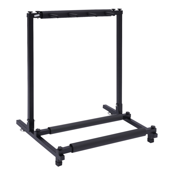 Support de guitare pliable en 3, Support multi-guitare, Design détachable, 62,5*47*73 cm, Noir