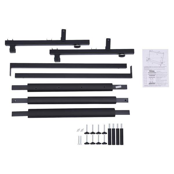 Support de guitare pliable en 3, Support multi-guitare, Design détachable, 62,5*47*73 cm, Noir