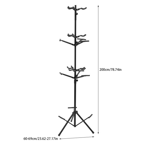 9 multi-supports pour guitare, ukulélé, basse, support de support debout à 3 niveaux – Style vertical 9 multi-supports pour guitare, ukulélé, basse, support de support debout à 3 niveaux – Style vertical