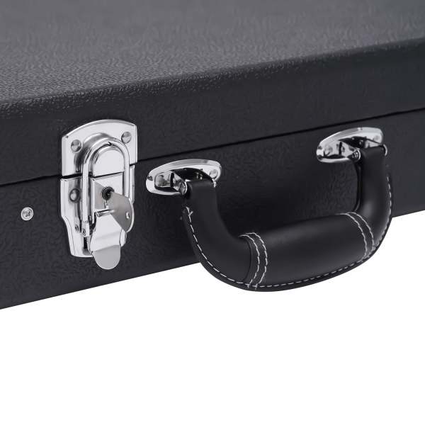Valise de Guitare électrique Rigide Portable rectangulaire en Bois résistant aux intempéries pour la Plupart des Guitares électriques