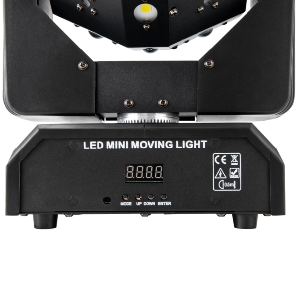 120W, 16 LED Flash rotatif trois en un, RGBW DMX, adapté aux performances de fête sur scène, de mariage