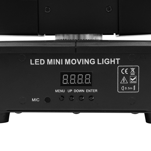 Projecteur asservi à 8 têtes, projecteur asservi à LED, projecteur DJ RGBW pour mariages, DJ, discothèques et karaokés