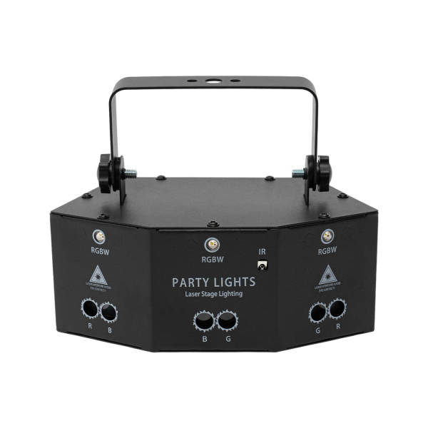 CNCEST Lumière Disco Party Light avec télécommande, 9-Eyes LED RGB Light DJ Projector Disco Stage Lighting Light Effect DMX