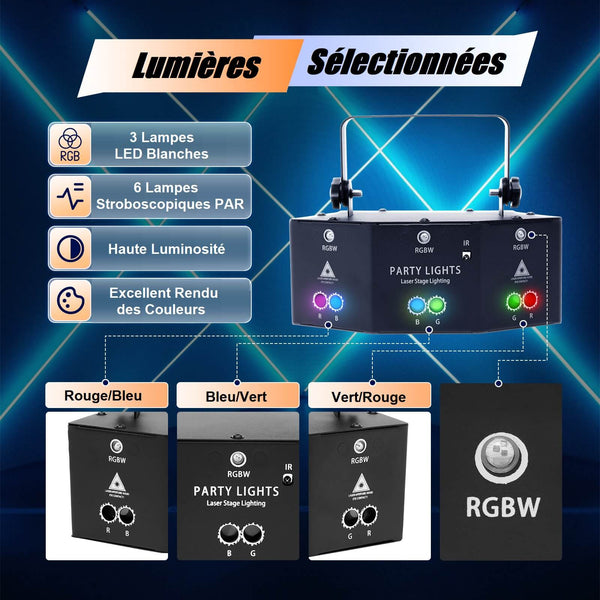 CNCEST Lumière Disco Party Light avec télécommande