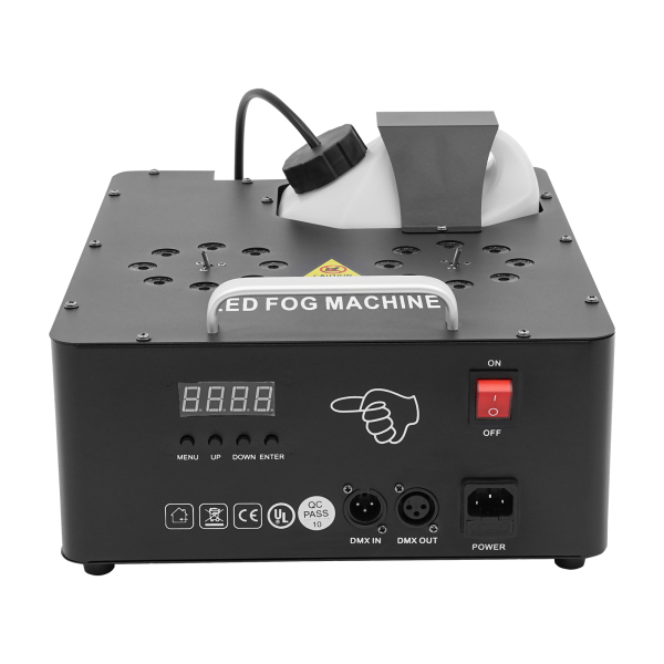 Machine à fumée avec lumières, 16 LED colorées, pour fêtes, Halloween, Noël, DJ, discothèque