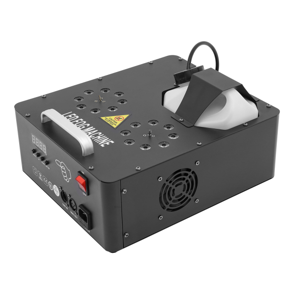 Machine à fumée avec lumières, 16 LED colorées, pour fêtes, Halloween, Noël, DJ, discothèque