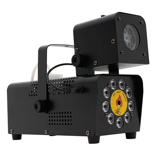 Machine à fumée 9 LED + lumière à motif 10*5*8,3 pouces, adaptée à la création de bons effets de scène et de performances uniques lors des fêtes de festivals