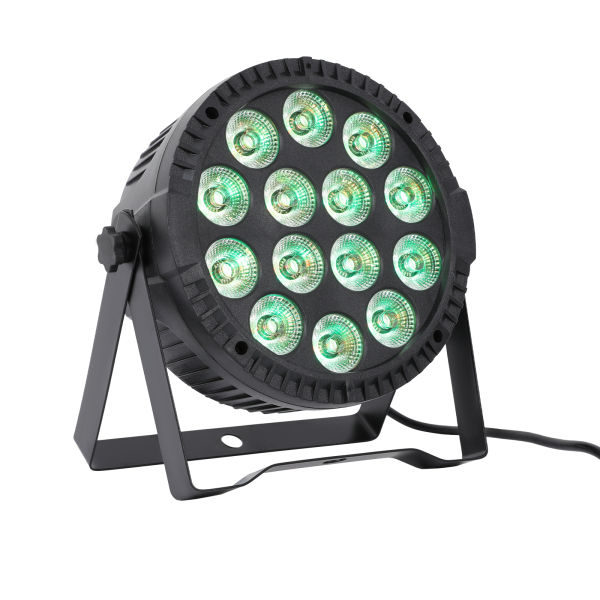 Projecteur LED RGBW, Projecteur de scène, Projecteur RGBW, Pour les mariages, les bars, les tournées de concerts, Gradation : 0-100, 22*23.5*8, Noir