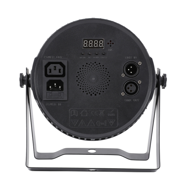 Projecteur LED RGBW, Projecteur de scène, Projecteur RGBW, Pour les mariages, les bars, les tournées de concerts, Gradation : 0-100, 22*23.5*8, Noir