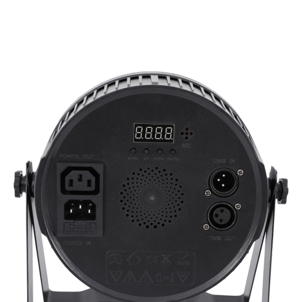 Projecteur LED RGBW, Projecteur de scène, Projecteur RGBW, Pour les mariages, les bars, les tournées de concerts, Gradation : 0-100, 22*23.5*8, Noir