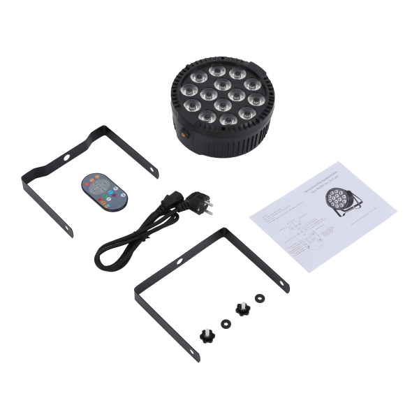 Projecteur LED RGBW, Projecteur de scène, Projecteur RGBW, Pour les mariages, les bars, les tournées de concerts, Gradation : 0-100, 22*23.5*8, Noir