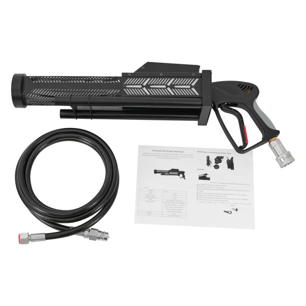 Pistolet à colonne CO2 avec LED bleue (sans batterie) - Pointe Euro