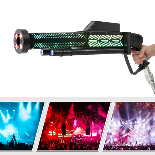 Pistolet à colonne CO2 avec LED bleue (sans batterie) - Pointe Euro