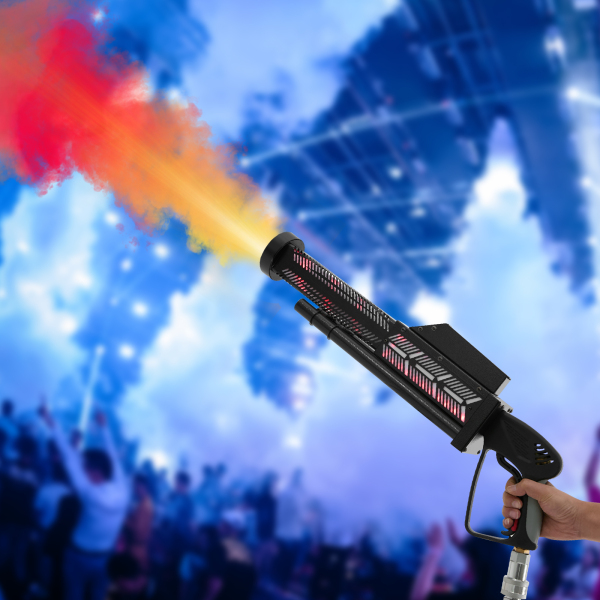 Pistolet à colonne CO2 avec LED bleue (sans batterie) - Pointe Euro