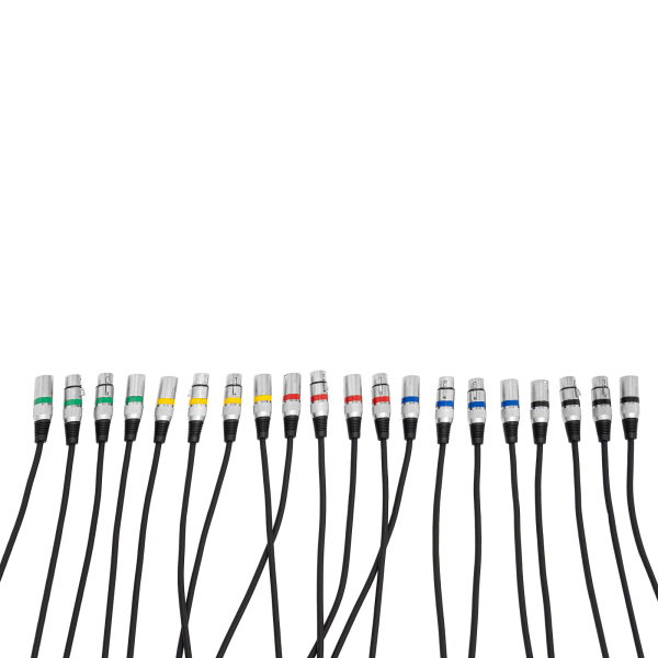 Câble DMX, Connexion signal DMX, Contrôle lumière DMX, Longueur de chaque câble : 1mLongueur de chaque câble : 1m, Noir
