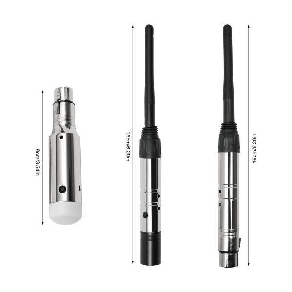 Commande d'éclairage émetteur et récepteur sans fil Commande sans fil (1 émetteur et 3 récepteurs) pour microphones