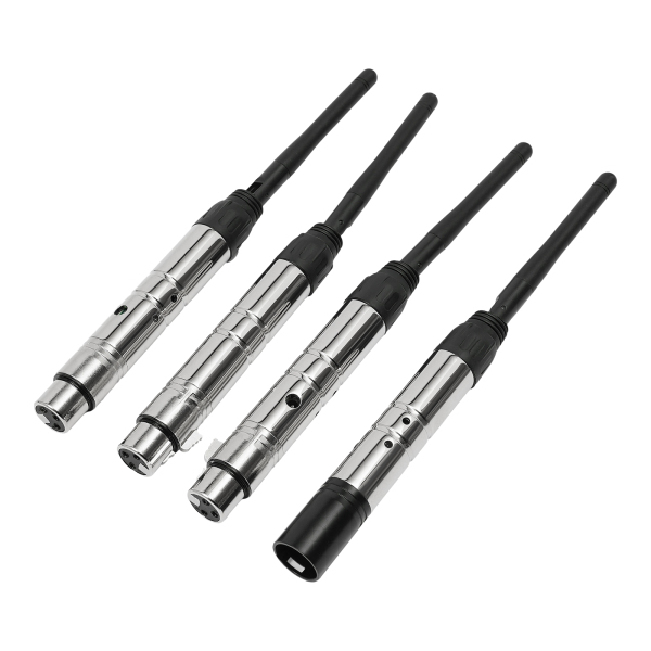 Commande d'éclairage émetteur et récepteur sans fil Commande sans fil (1 émetteur et 3 récepteurs) pour microphones