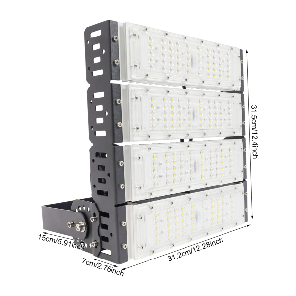 Projecteur d'extérieur 200 W, projecteur LED pour stade, projecteur étanche pour tunnels et usines