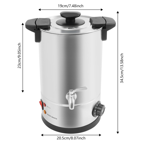 Pot de fusion de cire de 8 L pour la fabrication de bougies, pot de fusion de cire, grande machine de fusion de cire commerciale