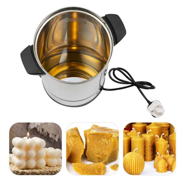 Fondoir de cire pour la fabrication de bougies, grand pot de fusion de cire électrique de 10,5 Qts Fondoir de cire pour la fabrication de bougies, grand pot de fusion de cire électrique de 10,5 Qts