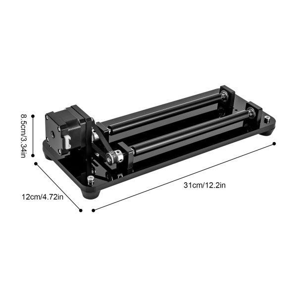 Rouleau rotatif pour graveur d'axe Y, axe rotatif pour Machine de découpe et de gravure, accessoire d'axe rotatif