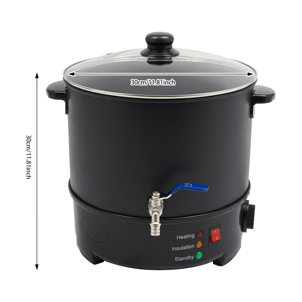Pot de fusion de cire de 10 L pour la fabrication de bougies, pot de fusion de cire, grande machine de fusion de cire commerciale