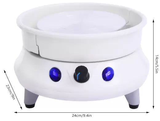 Disques de poterie en céramique - Disque de poterie électrique - Pour enfants - Pour bricolage - Argile - 15 cm - 120 W - Convient pour la maison et l'école