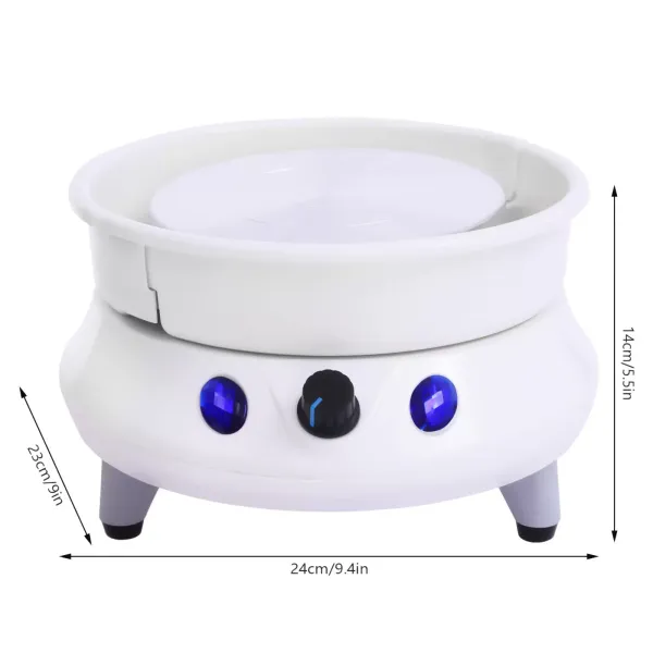 Disques de poterie en céramique - Disque de poterie électrique - Pour enfants - Pour bricolage - Argile - 15 cm - 120 W - Convient pour la maison et l'école
