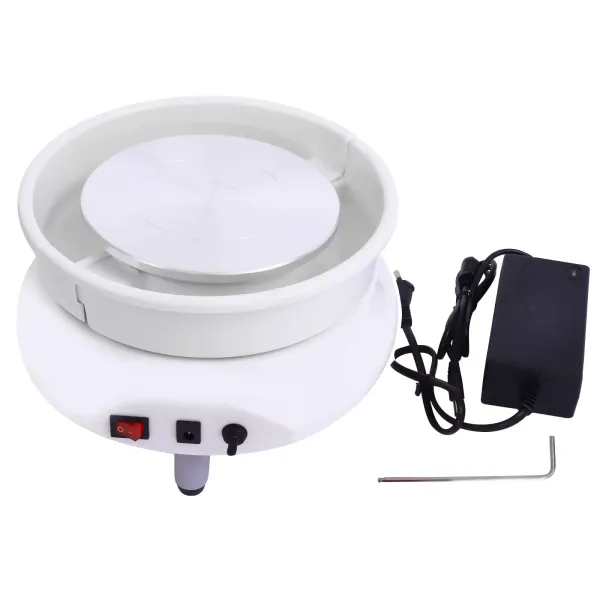 Disques de poterie en céramique - Disque de poterie électrique - Pour enfants - Pour bricolage - Argile - 15 cm - 120 W - Convient pour la maison et l'école Disques de poterie en céramique - Disque de poterie électrique - Pour enfants - Pour bricolage - Argile - 15 cm - 120 W - Convient pour la maison et l'école