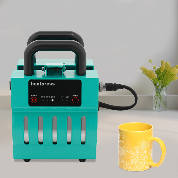 Presse à tasses, mini-presse à tasses pour tasses de 280 à 325 ml, tasses en verre et tasses en acier inoxydable - Bleu