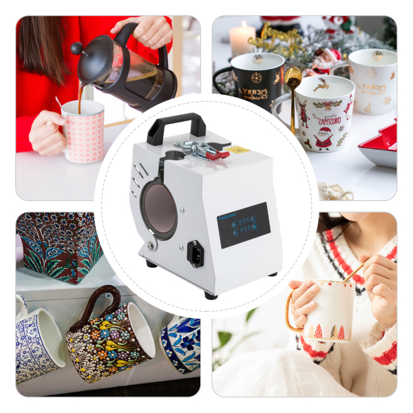 CNCEST Mini tasse presse Machine 11/15 oz Portable tasse presse chauffage tasse presse tasse presse chaleur presse pour tasses, tasse à café 220V 300W CNCEST Mini tasse presse Machine 11/15 oz Portable tasse presse chauffage tasse presse tasse presse chaleur presse pour tasses, tasse à café 220V 300W