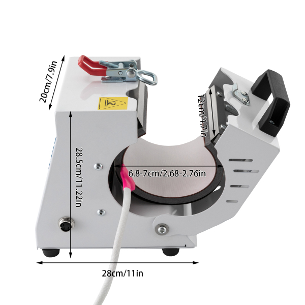 CNCEST Mini tasse presse Machine 11/15 oz Portable tasse presse chauffage tasse presse tasse presse chaleur presse pour tasses, tasse à café 220V 300W CNCEST Mini tasse presse Machine 11/15 oz Portable tasse presse chauffage tasse presse tasse presse chaleur presse pour tasses, tasse à café 220V 300W