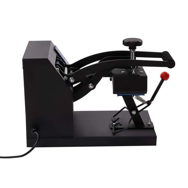 Presse à transfert 360 ° Rotation Machine à pressage à chaud Presse à chaleur Température et régulateur de temps Capuchon de presse à chaleur Chapeau