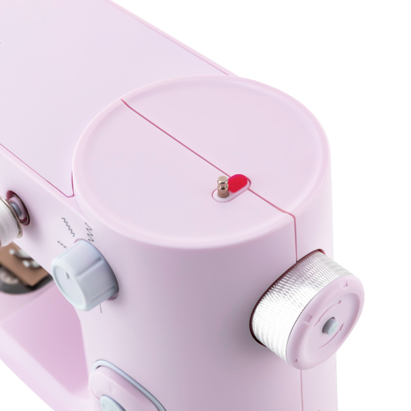 Machine à coudre électrique, bras libre, mini machine à coudre domestique, deux modes pour la maison, le magasin de bricolage (rose)