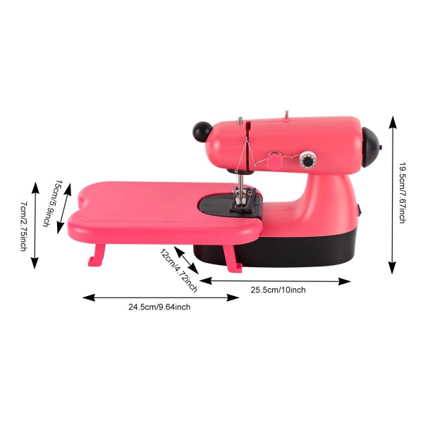 Machine à coudre, bras libre, machine à coudre à points super utilitaires - rose Machine à coudre, bras libre, machine à coudre à points super utilitaires - rose