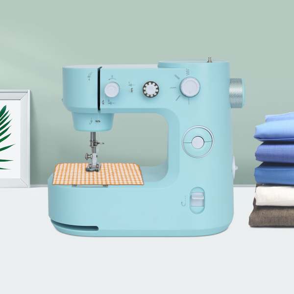 Machines à coudre électriques, bras libre, machine à coudre au point utile, mini machine à coudre domestique, deux modes (bleu) Machines à coudre électriques, bras libre, machine à coudre au point utile, mini machine à coudre domestique, deux modes (bleu)