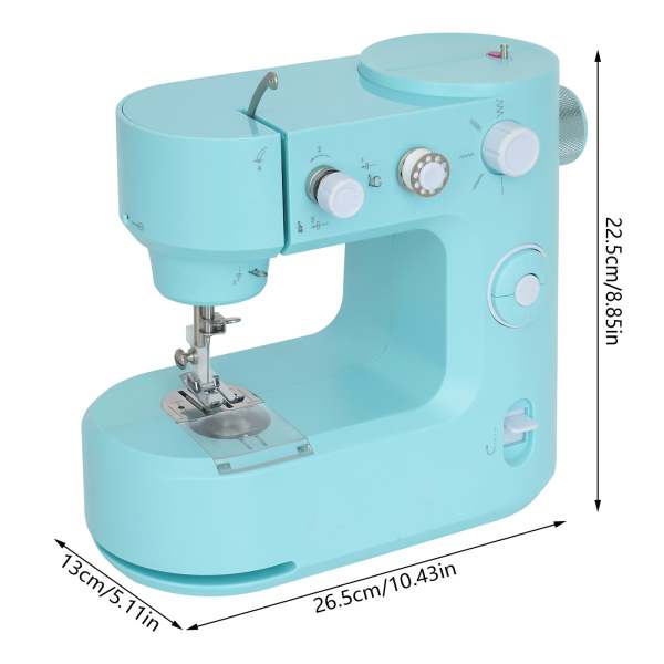 Machines à coudre électriques, bras libre, machine à coudre au point utile, mini machine à coudre domestique, deux modes (bleu) Machines à coudre électriques, bras libre, machine à coudre au point utile, mini machine à coudre domestique, deux modes (bleu)